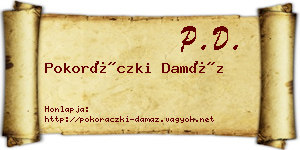 Pokoráczki Damáz névjegykártya
